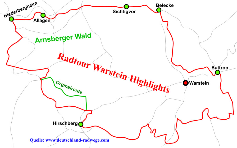 Radtour Warsteiner Hightlights